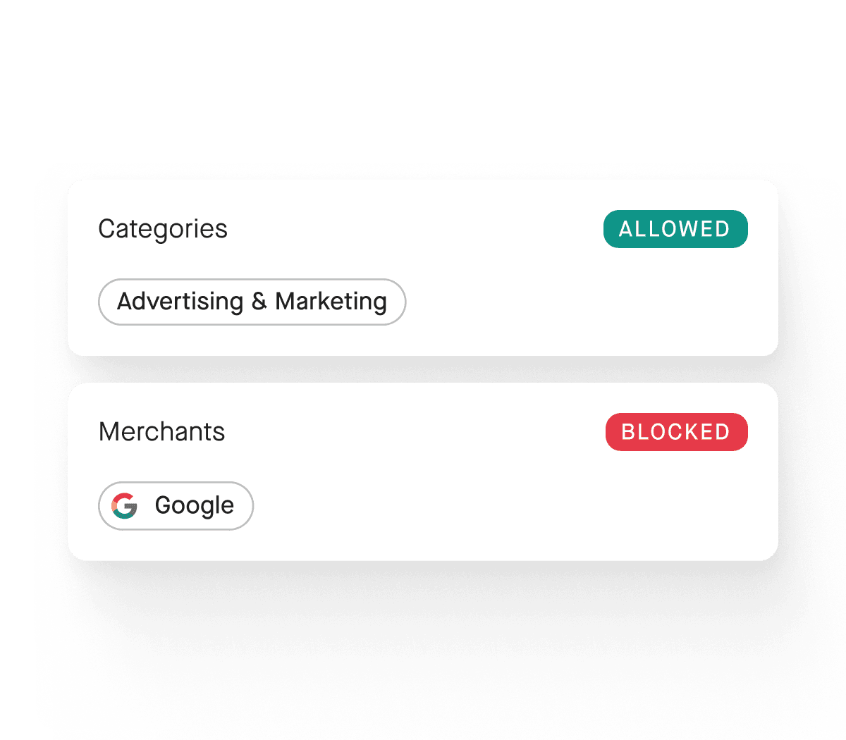 Pliant payment apps – approval & spend control feature