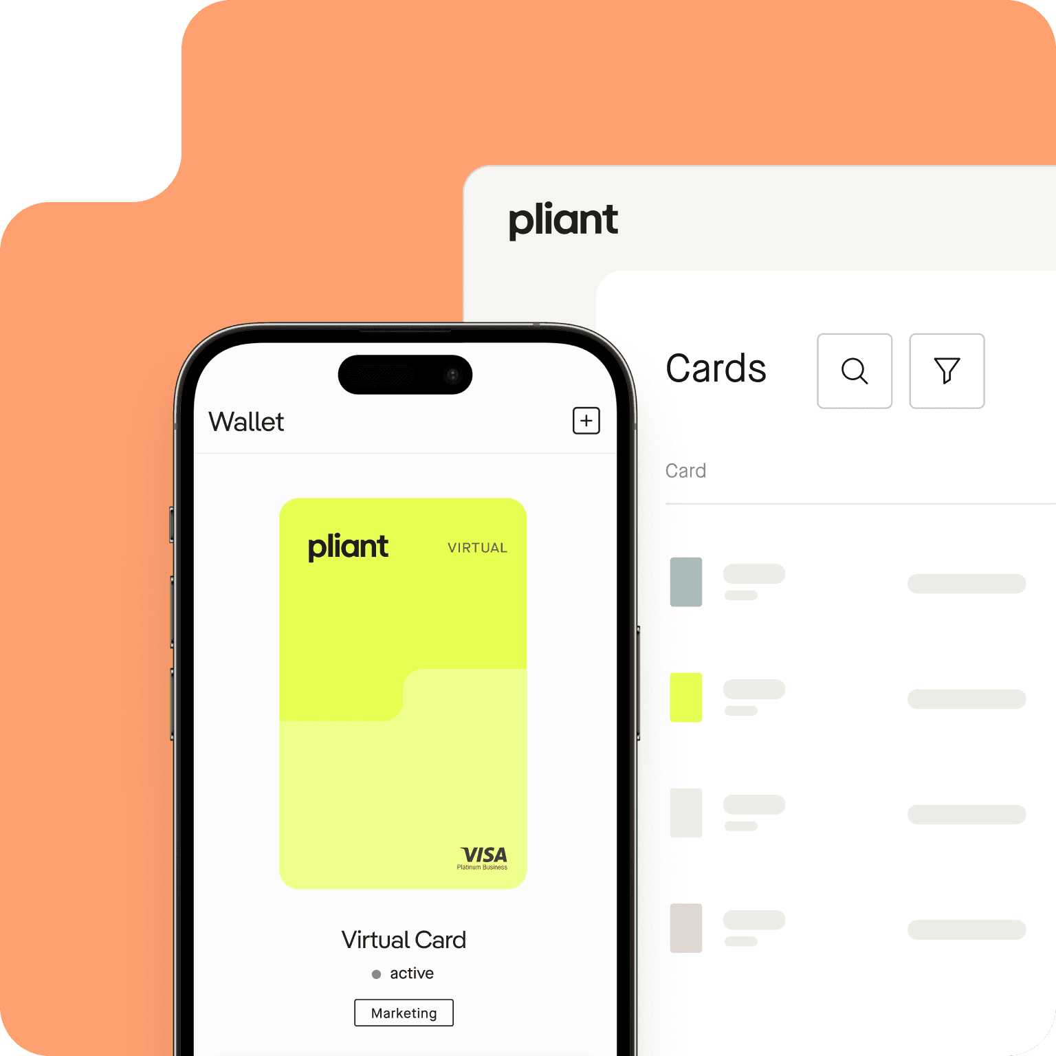 Pliant has apps on web and mobile platforms
