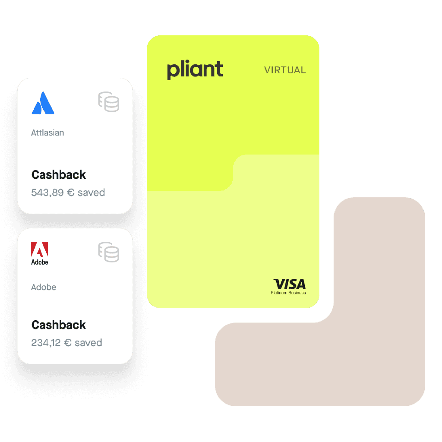 Pliant business credit cards with cashback