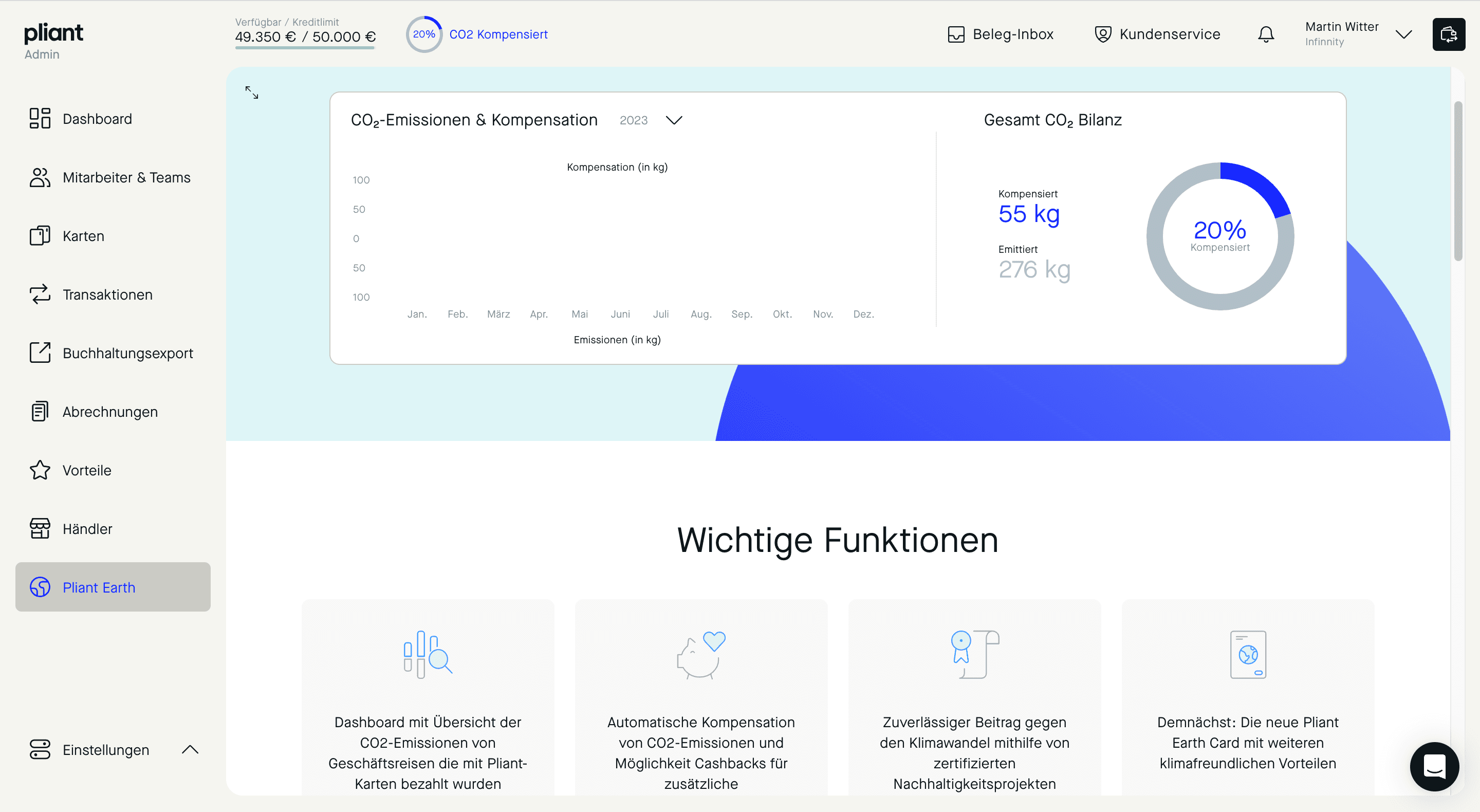 Pliant Earth Dashboard