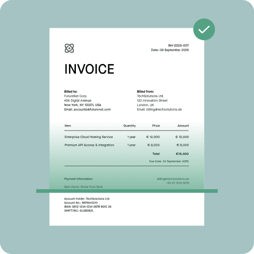 Extract key details using OCR technology and allow users to review and correct extracted data before processing.