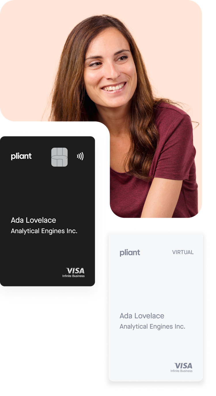 pliant cards with user