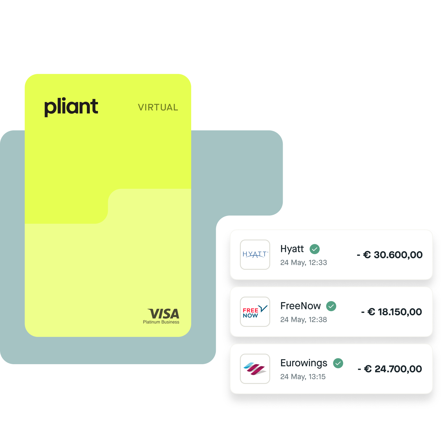 Pliant's fully automated travel purchasing virtual credit card