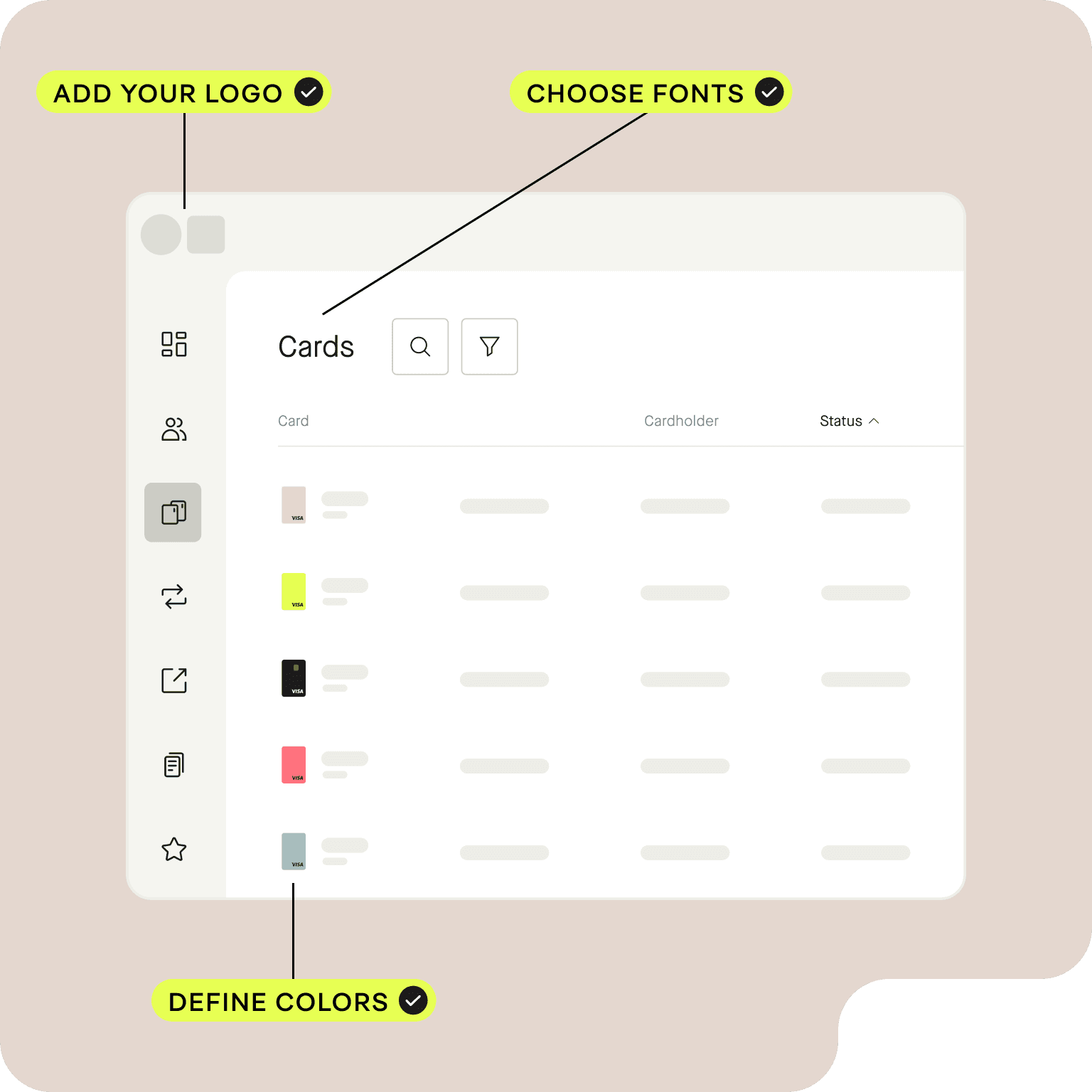 Rebrand CaaS & customize user interface