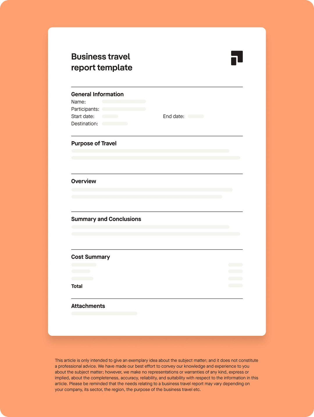 What should a business travel report include? [Complimentary template]