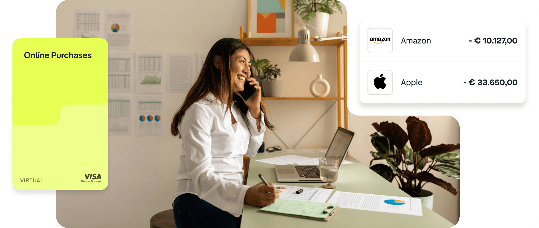 Paying e-commerce expenses with Pliant cards