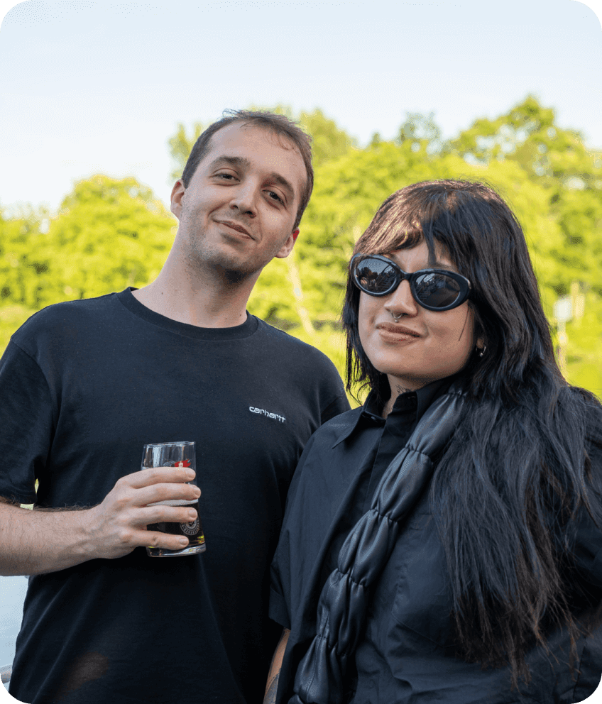 Pliant employees celebrating wearing black